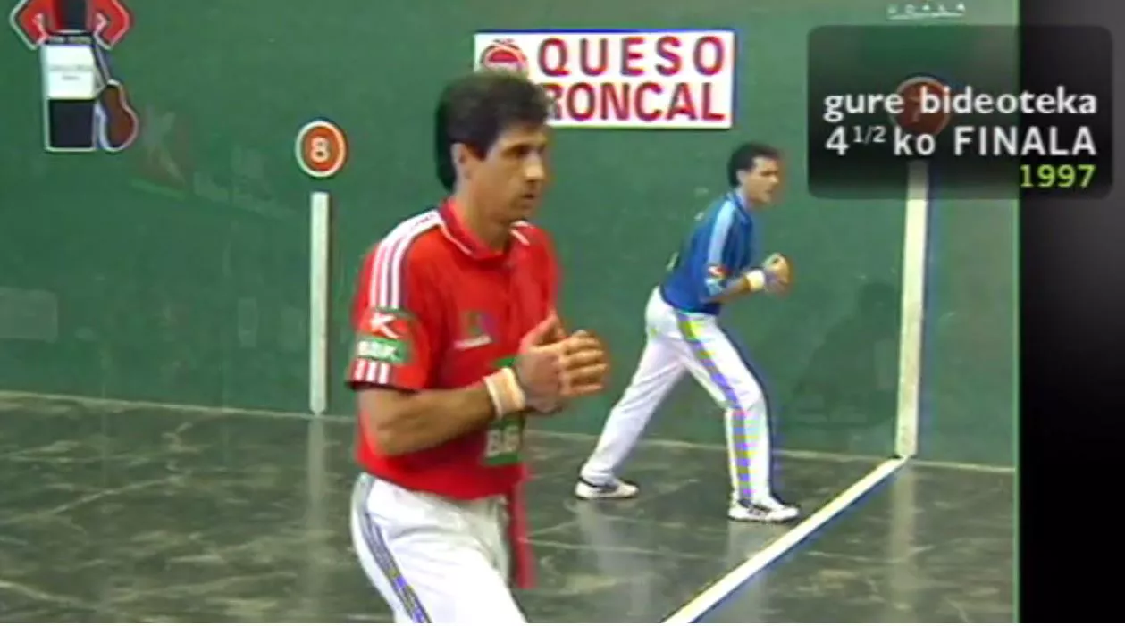 Retegi II y Titín III, en la histórica final. Foto: ETB.