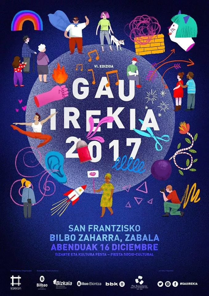 Cartel de Gau Irekia 2017. Foto: Facebook de Gau Irekia