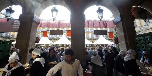 Feria de Santo Tomás en Donostia. Foto: EFE