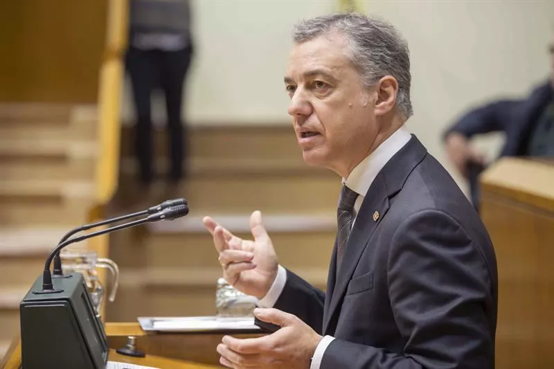 Iñigo Urkullu Eusko Legebiltzarreko saio batean. Artxiboko argazkia: EFE