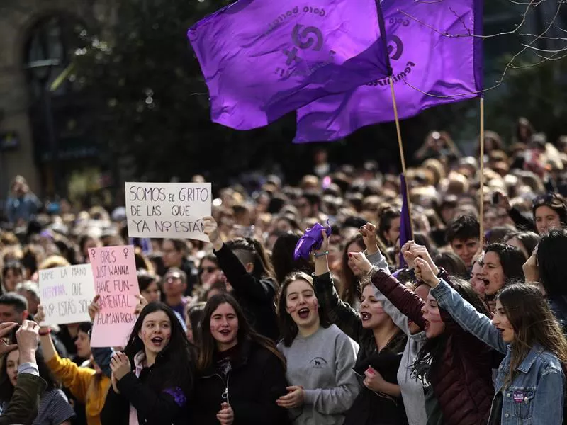 Donostia San Sebastián martxoak 8 de marzo Efe huelga greba