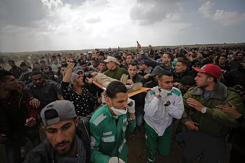 Incidentes en Gaza. Foto: EFE.