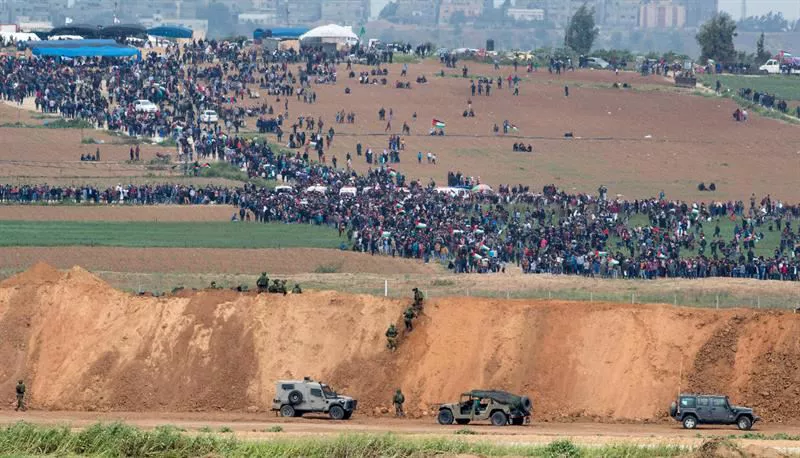 Incidentes en Gaza. Foto: EFE.