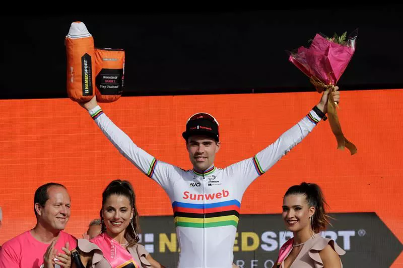 1ª etapa. Tom Dumoulin. Foto: Efe