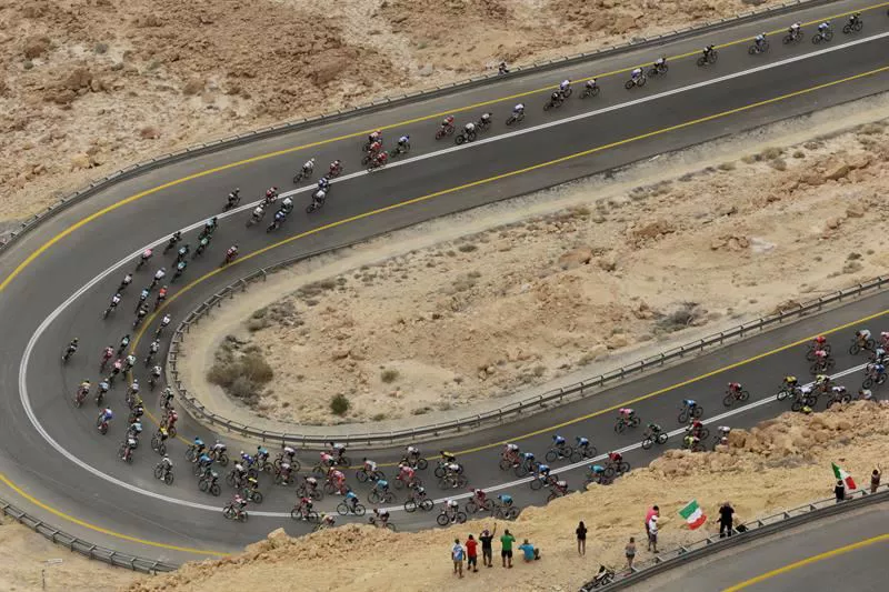 Giro de Italia. 3ª etapa. Israel. Foto: Efe
