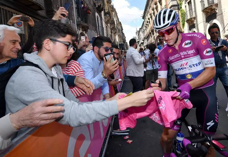 4ª etapa. Elia Viviani. Foto: Efe