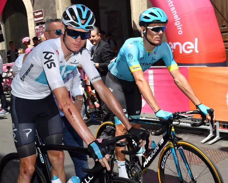 4ª etapa. Chirs Froome y Luis León Sánchez. Foto: Efe