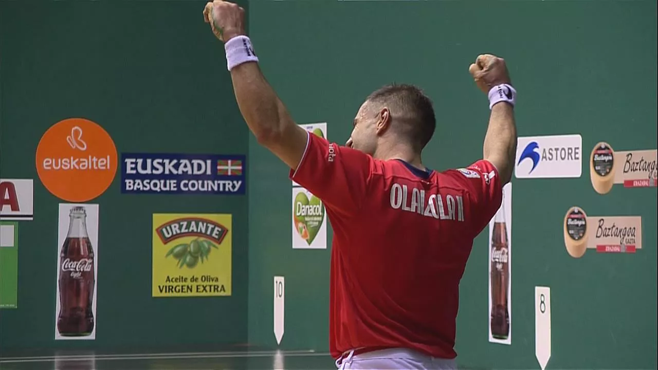 Olaizola II llega a su décima final del Manomanista / EITB.