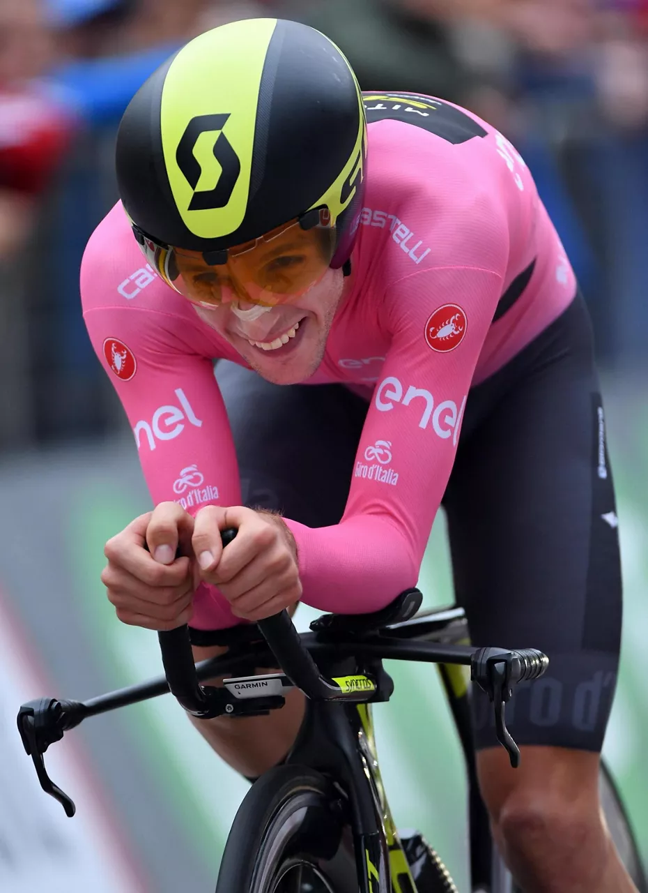 16ª etapa: Simon Yates, durante la contrarreloj. Foto: EFE