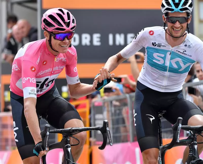 20ª etapa. Froome y Poels. Foto: Efe