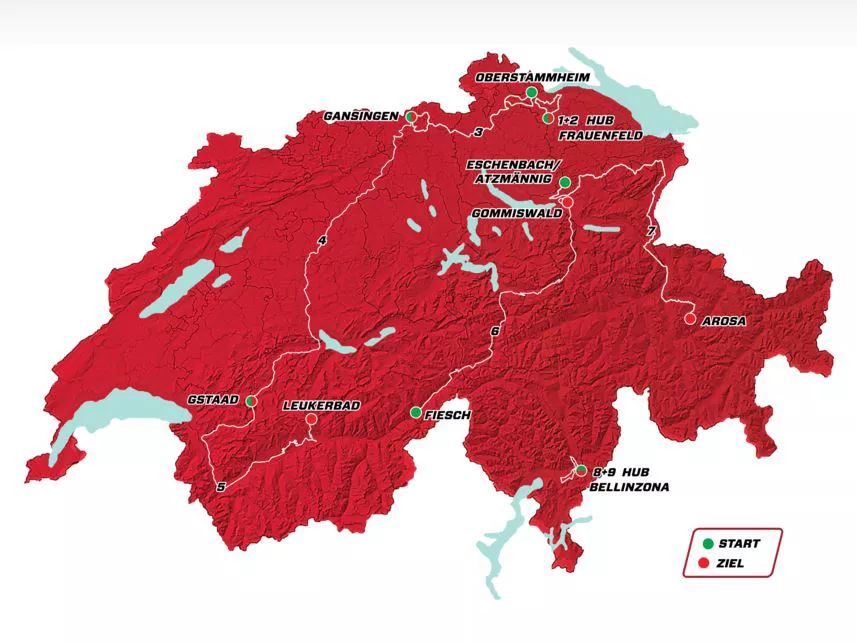 SUIZA MAPA 