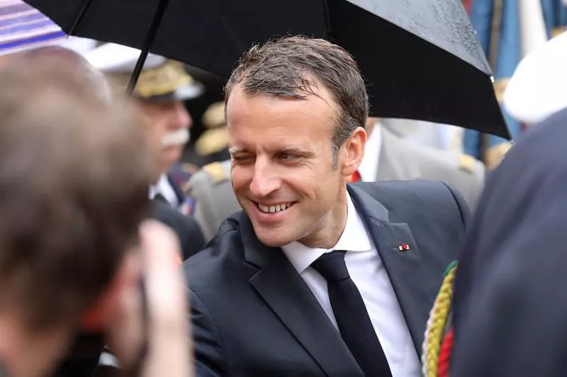 Emmanuel Macron Frantziako presidentea. EFE