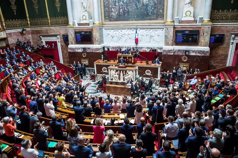 ASAMBLEA NACIONAL PARIS ASANBLEA NAZIONALA FRANTZIA FRANCIA MOCION CENSURA MACRON EFE