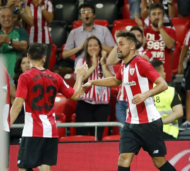 Nolaskoain, Athleticekin, artxiboko irudian. Argazkia: EFE.