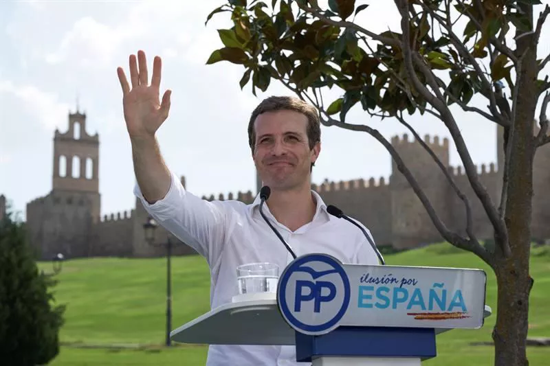 El presidente del Partido Popular, Pablo Casado. Foto: EFE