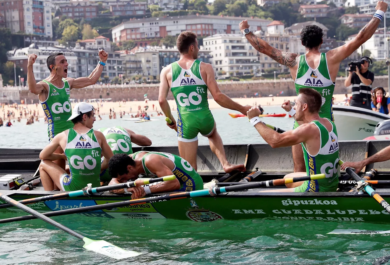 Hondarribia celebra la victoria. Foto: EFE