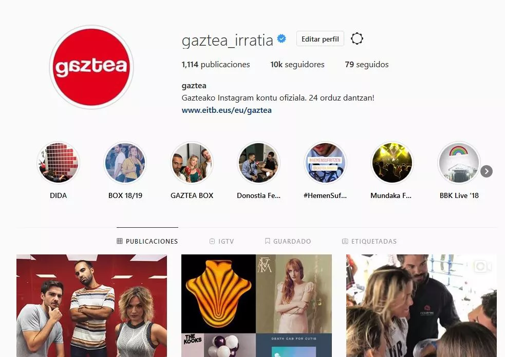 Gaztea Instagram