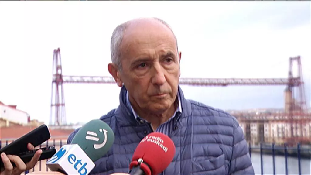 Josu Erkoreka, Portugaleteko ekitaldian / Irudia: EITB.