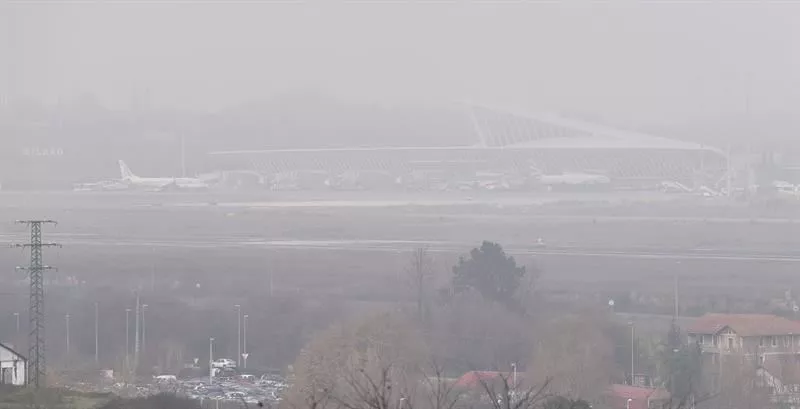 Niebla en el aeropuerto de Loiu