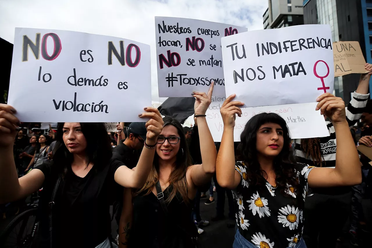 ECUADOR MACHISMO MATXISMOA PROTESTA EMAKUMEAK 