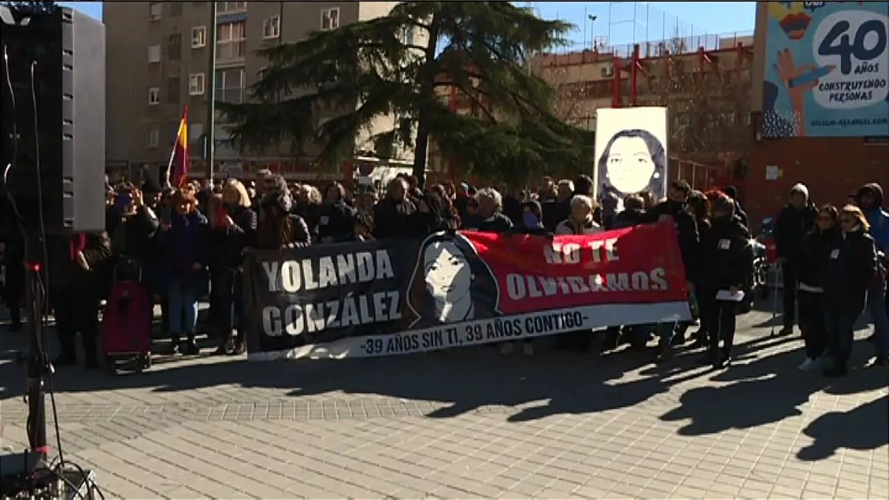 Homenaje a Yolanda González en Bilbao.