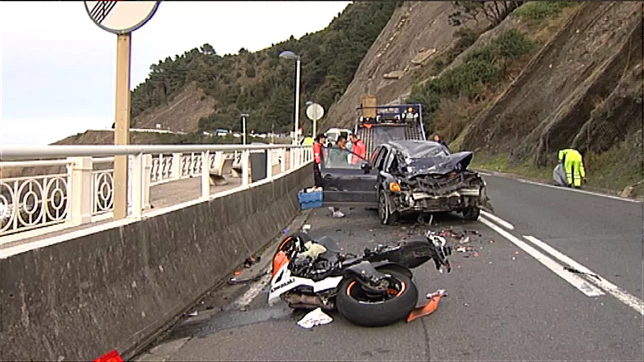 Accidente en Deba.