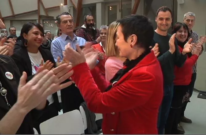 Jasone Agirre, Jose Maria Gogordo eta Jone Goirizelaia atzo Bilbon egindako aurkezpenean