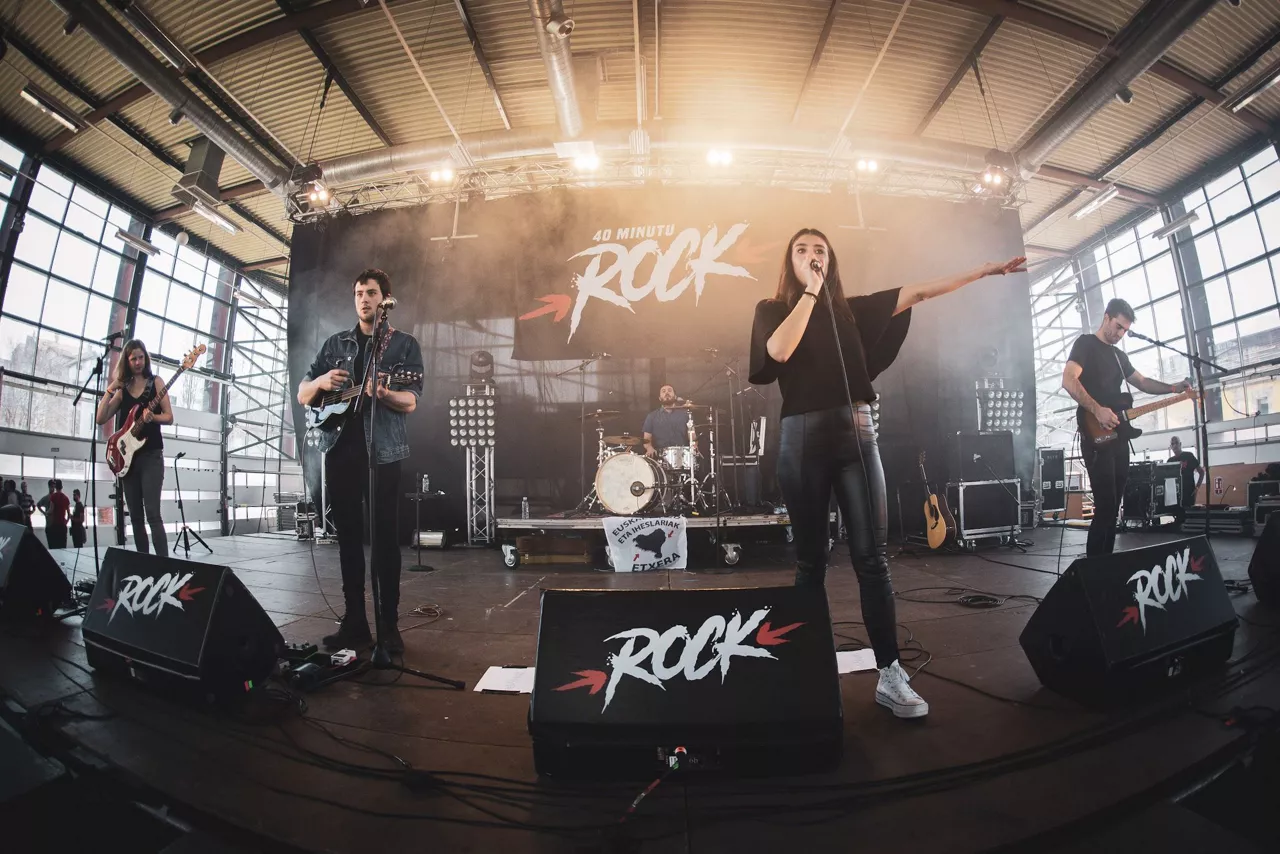 Nøgen, '40 minutu rock' jaialdian. Argazkia: Gaizka Peñafiel