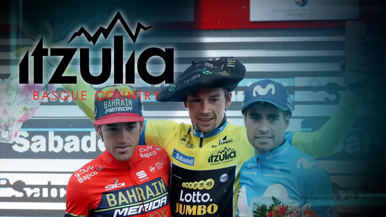 Primoz Roglic, Mikel Landa eta Ion Izagirre, 2018ko podiuma.