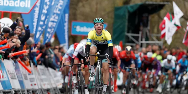 Maximilian Schachmann, ganador en Estibaliz. Foto: EFE