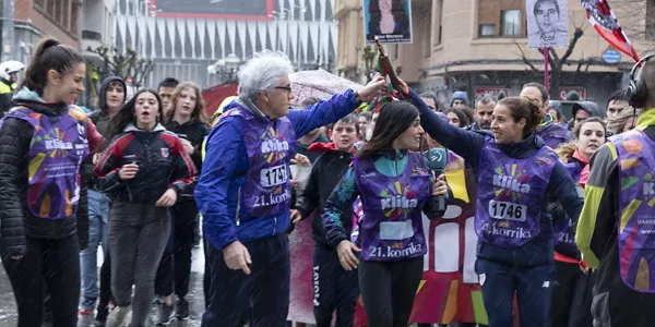 EiTB, con la Korrika. Foto: EiTB.