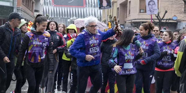 EiTB, con la Korrika. Foto: EiTB.