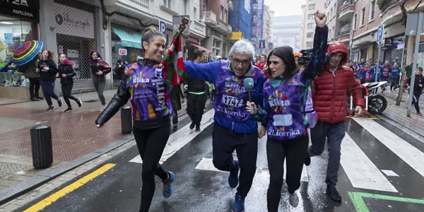 EiTB, con la Korrika. Foto: EiTB.