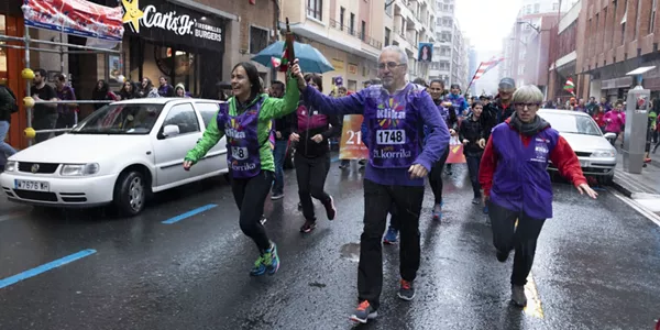 EiTB, con la Korrika. Foto: EiTB.