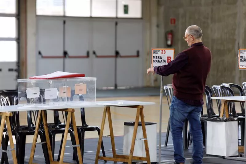 HAUTESLEKUAK 28A A28 HAUTESKUNDE OROKORRAK ELECCIONES GENERALES VITORIA GASTEIZ EFE