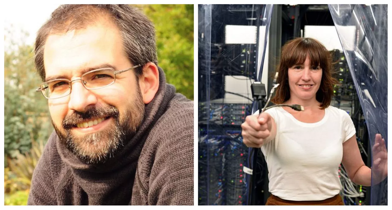 Fernando de Juan y Maia García-Vergniory investigadores Ikerbasque del DIPC