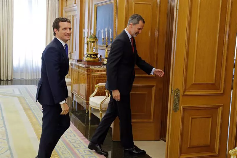 El presidente del PP, Pablo Casado. Foto: EFE