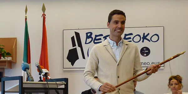 Jon Abaroa (PNV), alcalde de Bermeo. Foto: Ayuntamiento de Bermeo
