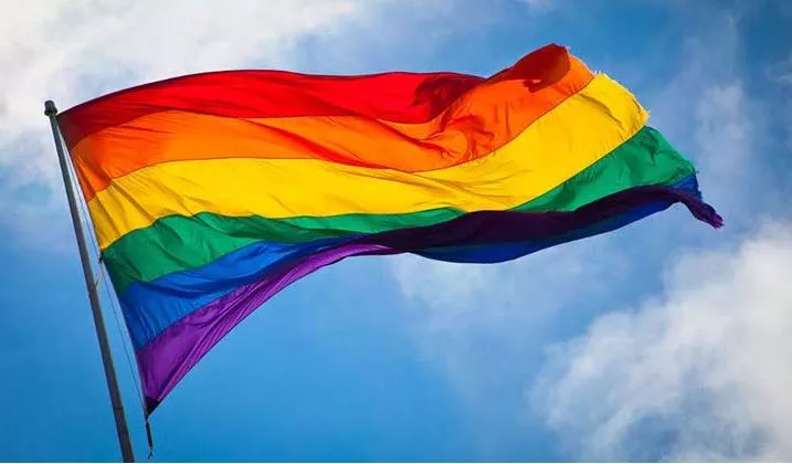 LGTBIQ+ kolektiboaren aldeko bandera.