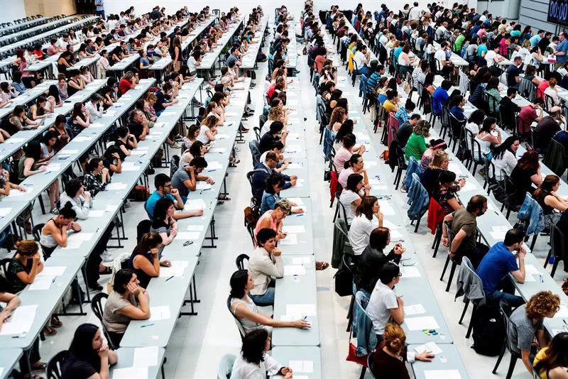 Imagen de archivo de un examen para una oferta pública de empleo