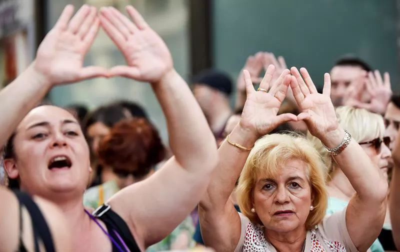 INDARKERIA MATXISTA VIOLENCIA MACHISTA PROTESTA BILBO EFE