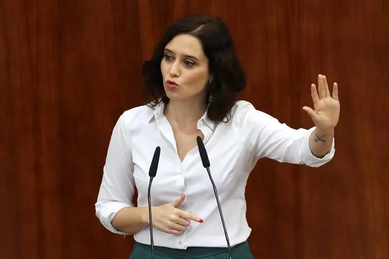 Isabel Díaz Ayuso, en una de su intervención. Foto de archivo: EFE
