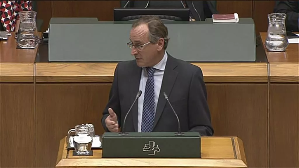 Alfonso Alonso, presidente del PP de Euskadi. Imagen obtenida de un vídeo de EiTB.