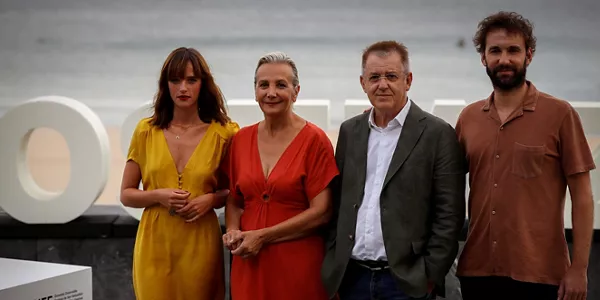 Susana Abaitua, Elena Irureta , José Ramón Soroiz eta Iñigo Aranbarri. Argazkia: EFE 