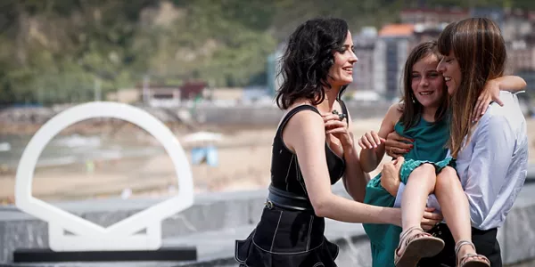 Eva Green, Zélie Boulant eta Alice Winocour. Argazkia: EFE