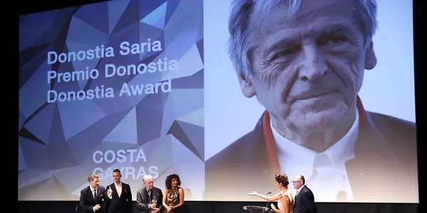 Costa-Gavras, Donostia Saria. Argazkia: EFE