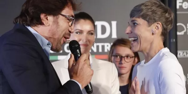Javier Bardem, Laetitia Casta eta Delphine Lehericey. Argazkia: Efe. 