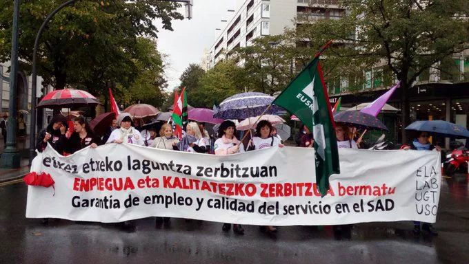 Las trabajadoras darán continuidad a las movilizaciones que comenzaron a primeros de mes. Foto: ELA