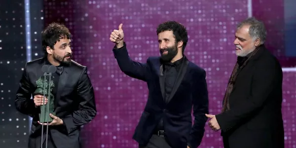 Benito Zambrano y Daniel y Pablo Remón. EFE.
