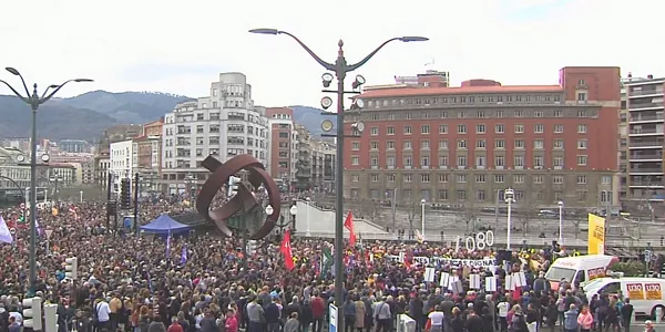Bilbo (ETB)Huelga general en Vitoria (EFE)